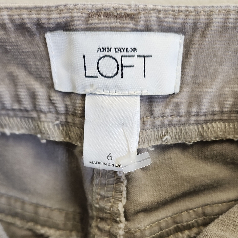 LOFT A-Line Skirt in Taupe - Picture 2 of 4
